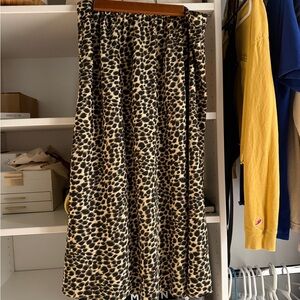 J. Crew Leopard Print Maxi Skirt